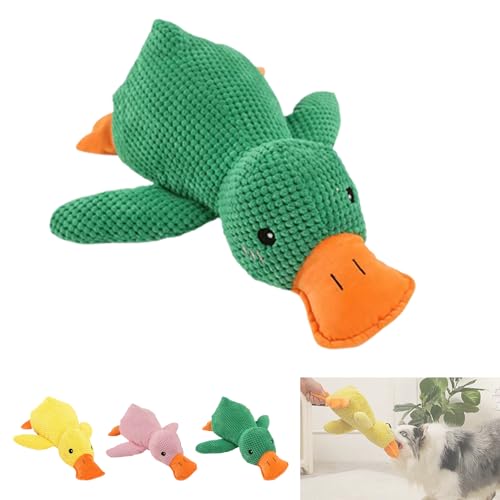 Noovelo Caiming Duck Toy, Calming Duck Dog Toy, Mellow Dog Calming Duck, Yellow Duck Dog Toy, Interactive Play, Firm, Soft, Crinkly, for Small to Large Dogs (C- 25CM) von Yagerod