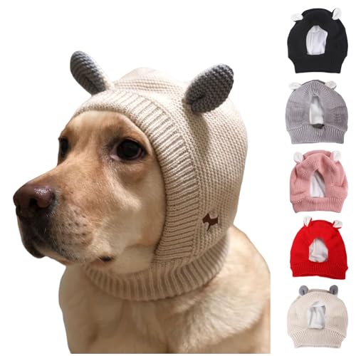 Winter Soft Warm Rabbit Ear Design Puppy Caps, Beanie Dog Hat, Fashion Soft Winter Warm Rabbit Ear Design Puppy Caps, for Large Dogs and Cats.(Beige,L) von Yagerod