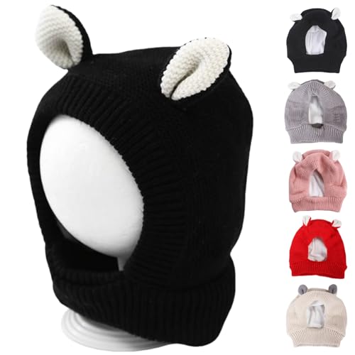 Winter Soft Warm Rabbit Ear Design Puppy Caps, Beanie Dog Hat, Fashion Soft Winter Warm Rabbit Ear Design Puppy Caps, for Large Dogs and Cats.(Black,L) von Yagerod