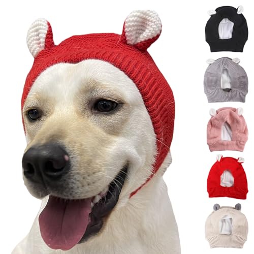 Winter Soft Warm Rabbit Ear Design Puppy Caps, Beanie Dog Hat, Fashion Soft Winter Warm Rabbit Ear Design Puppy Caps, for Large Dogs and Cats.(Red,L) von Yagerod