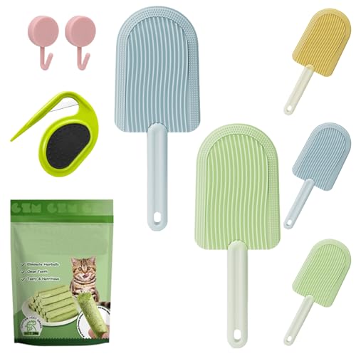 Yagerod Celerypets Cat Tongue Comb, Cat Tongue Brush, Cat Tongue Licking Hair Comb, Simulated Cat Tongue Comb, Soft Massage Tongue Brush for Shedding (A+B) von Yagerod