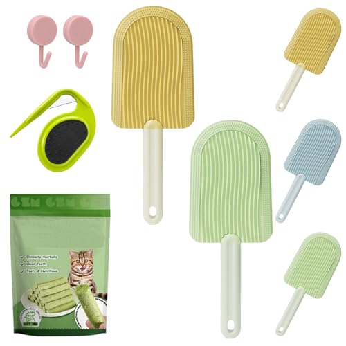 Yagerod Celerypets Cat Tongue Comb, Cat Tongue Brush, Cat Tongue Licking Hair Comb, Simulated Cat Tongue Comb, Soft Massage Tongue Brush for Shedding (A+C) von Yagerod