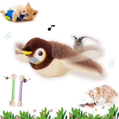 Yagerod Jouet Pour Chat en Forme d'oiseau simulé, jouet Pour Chat en Forme d'oiseau Volant simulé, ailes battantes, jouet Pour Chat en Forme d'oiseau simulé Pour Chats, oiseau simulé Pour Chats (1pc) von Yagerod