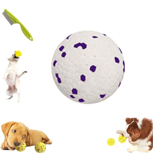 Yagerod The Mellow Dog Calming Ball, Calming Balls for Dogs, 2024 Latest Dog Balls for Aggressive Chewers, Dog Balls for Aggressive Chewers, Mellow Dog Emotional Support Ball (White-A) von Yagerod