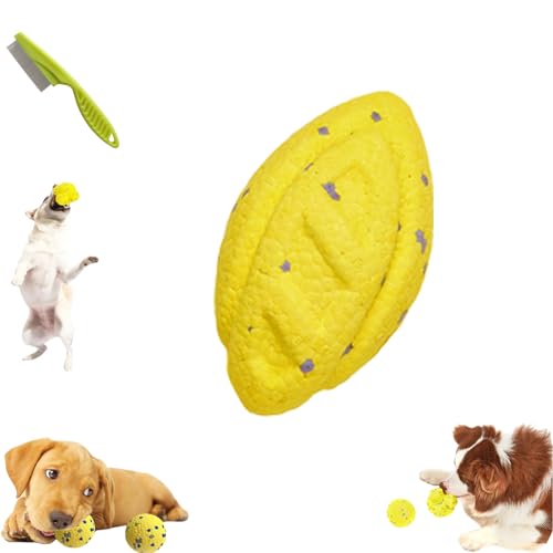 Yagerod The Mellow Dog Calming Ball, Calming Balls for Dogs, 2024 Latest Dog Balls for Aggressive Chewers, Dog Balls for Aggressive Chewers, Mellow Dog Emotional Support Ball (Yellow-E) von Yagerod