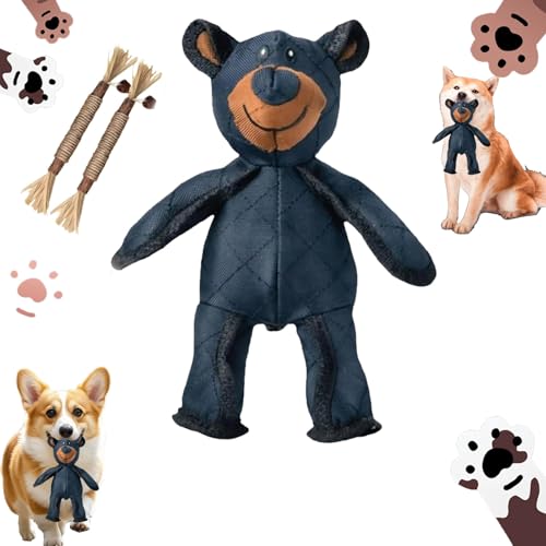 Yagerod Unbreaka-Bear, Unzerbrechliches Bären-Hundespielzeug, Unzerbrechliches Teddy Extreme Bear 2.0-Hundespielzeug, Unzerstörbares Bären-Hundespielzeug, Unzerstörbares (1PC) von Yagerod