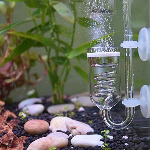 Yagote CO2-Diffusor, 3-Spiro-Glas-CO2-Diffusor, Glasreaktor für Aquariumpflanzen, geeignet für Tanks von 60 - 200 Liter (CO2-Diffusor-Spirale) von Yagote