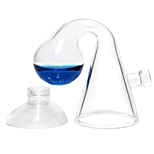 Yagote CO2 Glas Aquarium Zubehör Zubehör CO2-Diffusor CO2 Drop Checker CO2 Bubble Counter Wasserpflanzenhalter Planaria Wurm Leech Trapper für Aquarium bepflanzten Tank, CO2 Checker, CO2 Checker von Yagote