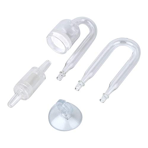 Yagote CO2 Glas Aquarium Zubehör Zubehör CO2-Diffusor CO2 Drop Checker CO2 Bubble Counter Wasserpflanzenhalter Planaria Wurm Leech Trapper für Aquarium bepflanzten Tank, CO2 Diffuser Set von Yagote