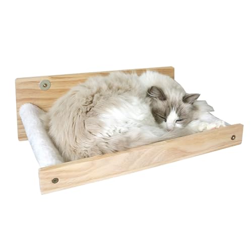 Hängematte Katze Kletterwand Katzen Katzenleiter: Katzenhängematte Wand zum Schlafen Spielen Tragkraft bis 7kg Wandelemente Katzen Liegeplatz Komfortable (Katzenbett 2) von Yahbrra