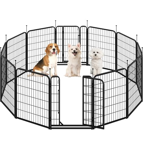 Yaheetech Welpenlaufstall 12-teilig 80cm, Hundeauslauf Einteilige Verriegelung, Verbindungsstangen mit rundem Kopf, Faltbare Freilaufgehege für Hunde Wohnung und Garten, Aufbau werkzeugfrei Yaheetech Welpenlaufstall 12-teilig 80cm, Hundeauslauf Einteilige Verriegelung, Verbindungsstangen mit rundem Kopf, Faltbare Freilaufgehege für Hunde Wohnung und Garten, Aufbau werkzeugfrei von Yaheetech