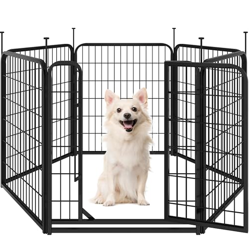 Yaheetech Welpenlaufstall 6-teilig 80cm, Hundeauslauf Einteilige Verriegelung, Verbindungsstangen mit rundem Kopf, Faltbare Freilaufgehege für Hunde Wohnung und Garten, Aufbau werkzeugfrei Yaheetech Welpenlaufstall 6-teilig 80cm, Hundeauslauf Einteilige Verriegelung, Verbindungsstangen mit rundem Kopf, Faltbare Freilaufgehege für Hunde Wohnung und Garten, Aufbau werkzeugfrei von Yaheetech