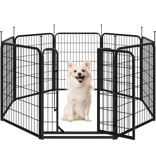 Yaheetech Welpenlaufstall 8-teilig 80cm, Hundeauslauf Einteilige Verriegelung, Verbindungsstangen mit rundem Kopf, Faltbare Freilaufgehege für Hunde Wohnung und Garten, Aufbau werkzeugfrei Yaheetech Welpenlaufstall 8-teilig 80cm, Hundeauslauf Einteilige Verriegelung, Verbindungsstangen mit rundem Kopf, Faltbare Freilaufgehege für Hunde Wohnung und Garten, Aufbau werkzeugfrei von Yaheetech