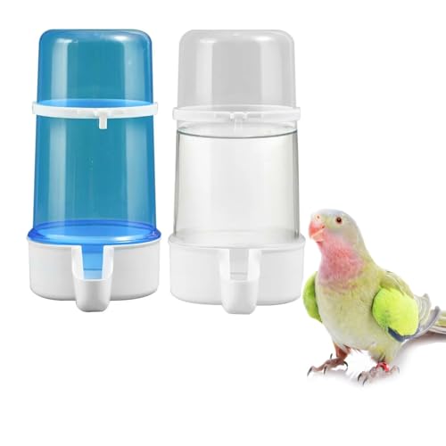 2 stücke Kunststoff Vogel Feeder Papagei Wasser Feeder Papagei Wasserspender Haustier Vogel Kunststoff Wasser Clip für Vogelkäfig Zubehör Große Kapazität Design von Yamibobo