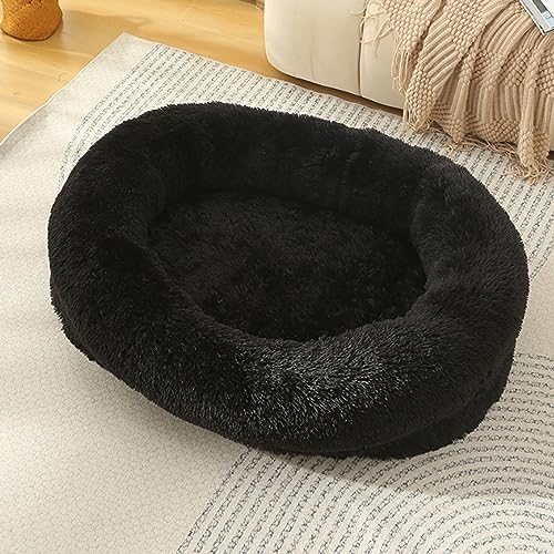 Yanman Hundebett für große, mittelgroße Hunde, abnehmbare Hundebettmatte mit rutschfester Unterseite, Anti-Angst, maschinenwaschbar, super warm, flauschig, Plüsch-Haustierbett für Hunde von Yanman