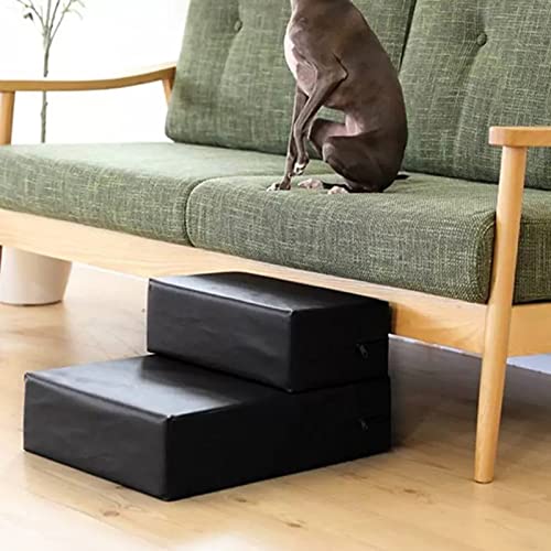 Yanman Weiche Treppe für Katzen und Hunde, 2 Stufen, 40 x 44 x 32 cm, rutschfeste Haustiertreppe aus Schaumstoff mit hoher Dichte von Yanman