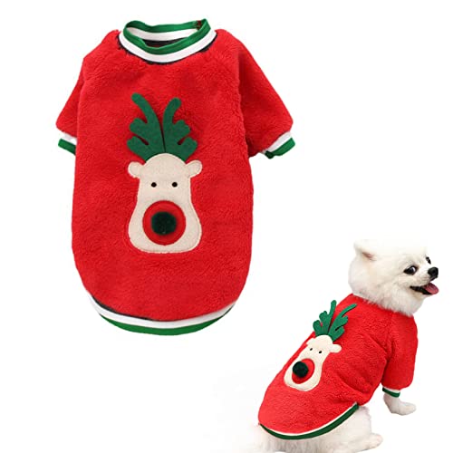 Haustier Weihnachten Kostüme Katze Weihnachten Outfit Hund Weihnachten Kleidung Weihnachtsmann Kostüm Warme Hoodies Xmas Haustier Kleidung Anzug für kleine mittelgroße von Yanmucy