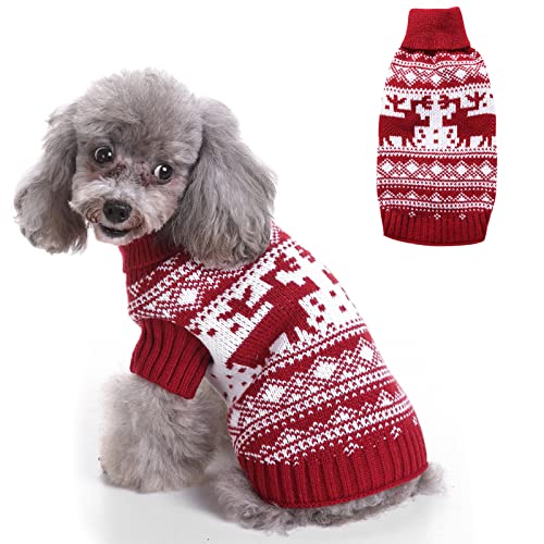 Hundepullover Weihnachten Hunde KostüMe Katzen Kleidung Strickpullover Hund Haustier Katze Hunde Pullover Hundekostüm Weihnachten Haustiermantel für Weihnachten Party Geschenk von Yanmucy