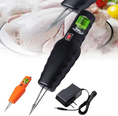 Elektrischer Schneller Huhn Plucker, Handheld Huhn Plucker, Elektrischer Geflügel Federzupfer, Tragbares Automatisches Geflügelhaare Zupfwerkzeug für Huhn Ente Gans Vogel Truthahn (Black Charge) von Yanobia