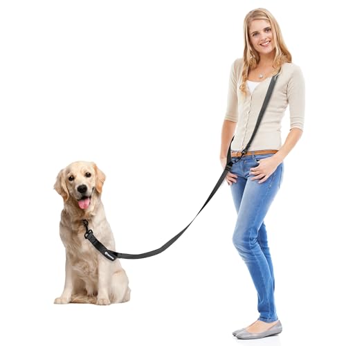 Yanvega Hundeleine für freihändige Hunde, für Spaziergänge mit dem Hund, 2,7 m, verstellbarer Hüftgurt, Trainingsleine, strapazierfähig, Crossbody-Leine für Hunde, Laufen, Radfahren, Wandern, Leine von Yanvega