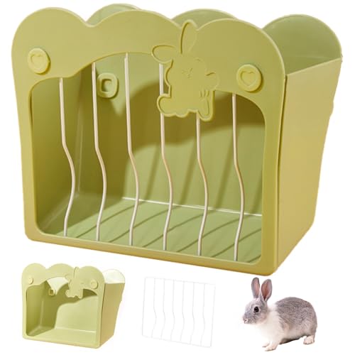 Yaoliucp Kaninchen -Heu -Feeder in/aus dem Käfigmontage 10x5x8 Zoll Heuhändler Minimalist und niedlich einfaches Füllung Kleiner Tierheuheuge für Meerschweinchen, Chinchilla, Kaninchen -Heu -Feeder von Yaoliucp