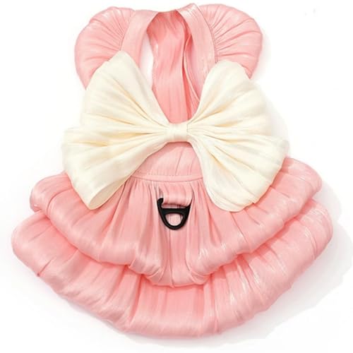 Prinzessin Kleider für kleine Hunde, Katze Schleife Kleid mit Ring, Hundekleidung Mädchen Tutu Rock für Welpen Sommer Kostüm Haustier Kleidung Shih Tzu Yorkie von Yaopelky