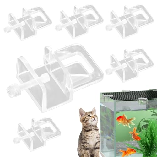 Yapetnck Aquarium-Deckelgriff | Aquarium-Abdeckungs-Clips für Aquarien, vielseitig einsetzbarer Aquariumdeckel-Ersatz, dicke, transparente Abdeckung für Aquarium-Deckel von Yapetnck