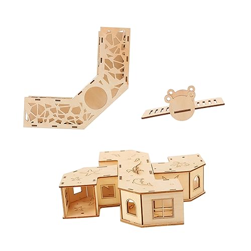 Yardenfun 1 Set Hamster Tunnel Labyrinth Mit Wippe 2 Teile Interaktives Kletterspielzeug Für Kleintiere Ideal Für Hamster Und Andere Haustiere von Yardenfun