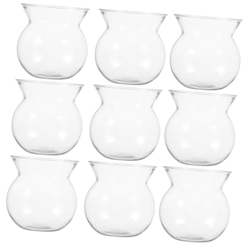 Yardenfun 10st Mini-vase Aus Kunststoff Esstisch Blumenvase Gesteckvase Für Getrocknete Blumen Moderne Vase Heimdekoration Blumenvase Für Mittelstücke Tischvase Das Haustier Transparent von Yardenfun