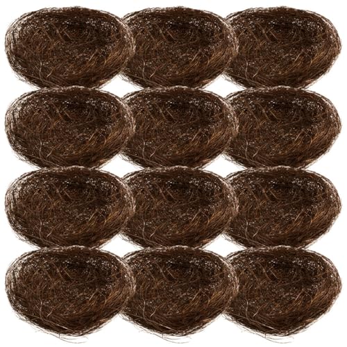 Yardenfun 16pcs Vogel Nistförmige Tablett Vogelkäfig Nest Ornament Home Decorative Requisiten von Yardenfun