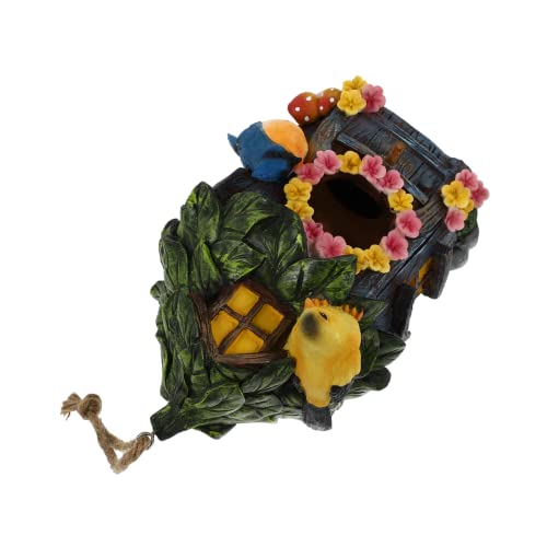 Yardenfun 1Pc Feeder Schlüpfen Für Handgefertigte Vögel Terrasse Nest Häuser Kolibri Kirche Dekoration Indoor Anhänger Haustier Kreative Outdoor Meise Balkon Hand Hof Haus von Yardenfun