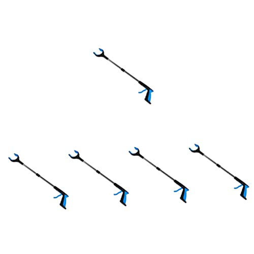 Yardenfun 5st Zusammenklappbarer Mülleimer Zange Aufheben Müllklammer Garbage-Picking-Tool Mülleimer Im Freien Greifer-Pickup-Tool Müllsammler Aluminiumlegierung Reinigungswerkzeug Falten von Yardenfun