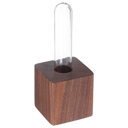 Yardenfun Magnetischer Pflanztopf Aus Holzglas Mit Reagenzglas Kühlschrankmagnet Blumenvase Pflanztopf Aus Holzglas Magnet Für Heimdekoration Büro Küche Schließfach Süße Mini von Yardenfun