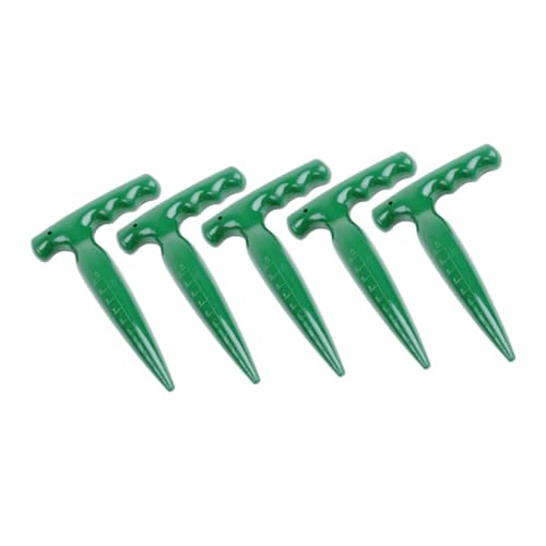 Yardenfun Sämann Garten Hand Dibber Garten Locher Gartengeräte Erdstampfer Lockern Garten Dibber Pflanzen Bodenstanzer Dibbler-bodengräber Gartengerät Aussäen Pflanzwerkzeuge Sau Plastik von Yardenfun