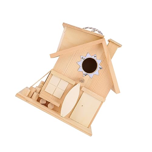 Yardenfun Vogelhaus Für Draußen Hängendes Vogelhaus Im Landhausstil Aus Ideal Für Kleine Vögel Wetterfest Und Dekorativ Für Garten Oder Balkon von Yardenfun