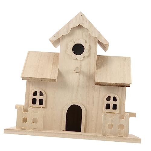 Yardenfun Vogelnistkasten Aus Holz Nistdekoration für Zuhause Gartennest-Ornament Nestschmuck für Zuhause Zarte Nestsimulation Vogelnest für Vögel und Kleintiere von Yardenfun