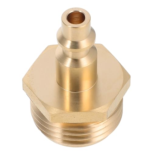 Yardenfun Wohnmobil-überwinterungsstecker-Adapter, Luftkompressor-Armatur, Schnellkupplungsstecker, 3/4-gartenschlauchgewinde Für Wohnmobil-anhänger Und Außeninstallationen, Golden von Yardenfun