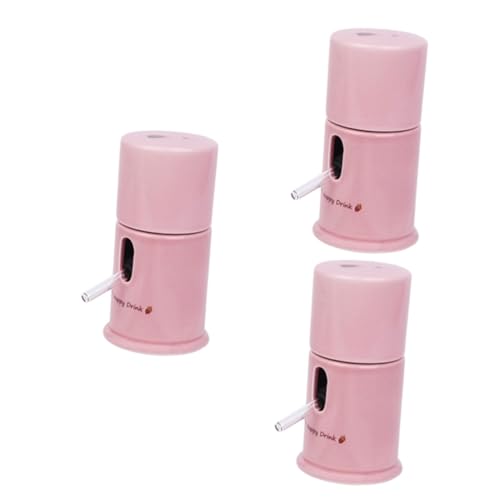 3St Futterautomat für Hamster nager trinkflasche Hamster wasserspender Hamsterhaus Häschen-Feeder Hamsterspender wasserflasche Hamster-Entferner Futterautomat für Haustiere Rosa Yardwe von Yardwe