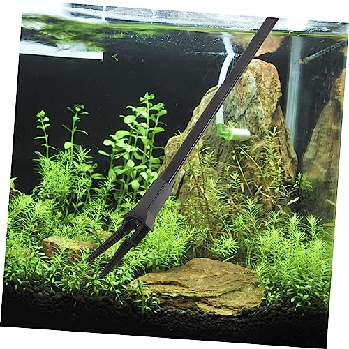 4 Stück Aquatische Pinzette Wasserpflanzen-Reinigungsclip Aquarienzange Aquarien Zubehör Aquarienpflege Set Reinigungswerkzeuge für Aquarien Wasserpflanzen-Clip Plastik Silver Yardwe von Yardwe