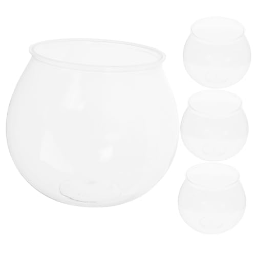 Yardwe 1 Satz Aquarium Saftiges Terrarium Party Candy Bowl Bonbonschale Aquarienbecken Pflanztöpfe Anzucht Pflanzentöpfe Klarer Fischhalter Tragbares Fischbecken Das Haustier 4 Stück von Yardwe