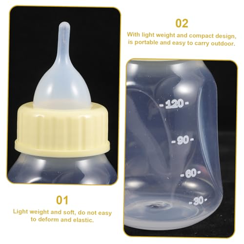 Yardwe 1 Satz Babyflaschen Zum Stillen Hund Wasserflasche Welpen-kit Wasserflasche Hund Mehrere Tiere Züchten Käfig Bausatz Zwinger Kauer Futterspender Flüssig Plastik Yellow von Yardwe