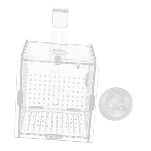 Yardwe 1 Satz Betta-Box Pumpe Für Schlauchboote Aquarium Tank Kühler Panzer Netz Aquarien Tauchfähig Pakete Saugnapfhaken Vakuum Abteil Filter Draht Zuchthalter Transparent Acryl von Yardwe