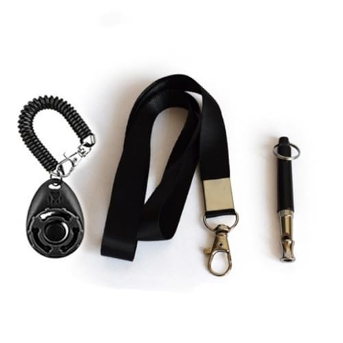 Yardwe 1 Satz Clickertraining für Hund Dog Whistles hundegurt Hundeerziehung hundelaufband Hundepfeife Haustier für Hunde Welpe Knopfklicker mit Handschlaufe Schaltflächenklicker Black von Yardwe