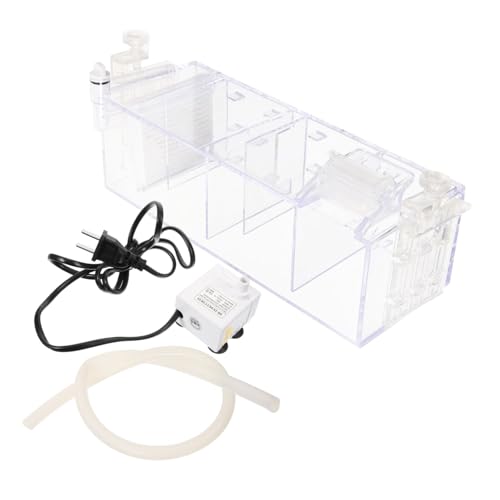 Yardwe 1 Satz Filter für Fischbecken Filterbox für zu Aquariumpumpe mit Filter Sieb Filter für Aquarien Aquariumzubehör Aquarienbedarf An der Wand montiert Tropfbox Aquarium Pumpe Acryl von Yardwe