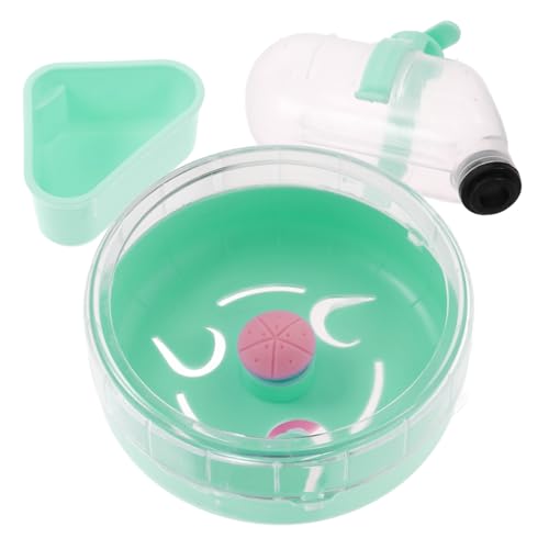 Yardwe 1 Satz Hamster-laufrad-trinkbrunnen Meerschweinchen Wasserspender Kleintierzubehör Mausrad Hamster-Gymnastikball Hamsterwasserflasche Für Käfig Rattenrad Igelrad Abs Light Green von Yardwe