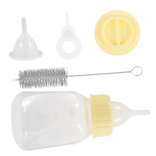 Yardwe 1 Satz Haustierzubehör pet Supplies haustierbedarf wasserspender für Hunde Katzenmilch Zwinger Milchspender für Welpen Kit für die Flaschenfütterung von Kätzchen Plastik Yellow von Yardwe