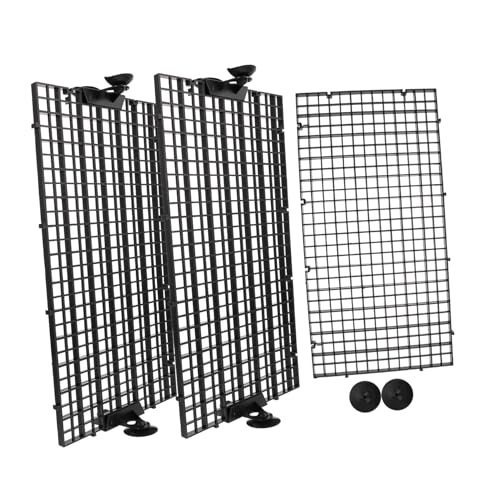 Yardwe 1 Satz Isolationsplatte für Fischbecken Aquarienboden Panzer Conditioner Teiler trennwand für Aquarium Aquarium-Trennplatte Mesh-Aquarium-Trennwand Trennnetz für Aquarien PVC Black von Yardwe