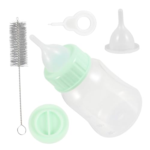 Yardwe 1 Satz Kätzchen-Feeder PIPI-Pads für Hunde Futterspender Welpe pet Flaschen pet Supplies Schnullerflasche für Haustiere Kätzchenflaschen zum Stillen Plastik Light Green von Yardwe