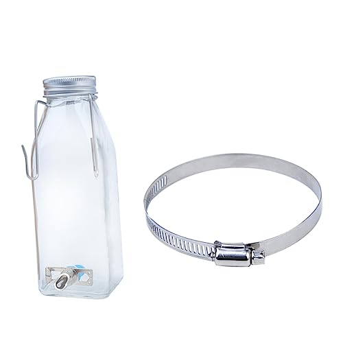 Yardwe 1 Satz Kaninchentrinker kleine Tier wasserflasche Kleiner Spender Hamster wasserspender Hamster trinkflasche trinkflaschen Wasserkocher für Kaninchen Hamster-Wasserflasche Glas von Yardwe