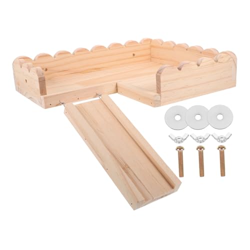 Yardwe 1 Set Hamster Holzplattform Hamster Plattform Spielzeug Hamster Krabbelleiter Hamster Spielzeug Zubehör von Yardwe